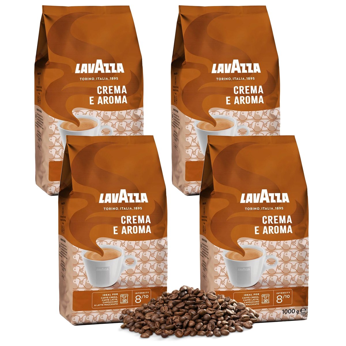 LAVAZZA Crema E Aroma Mieszanka średnio palonych ziaren kawy arabica i