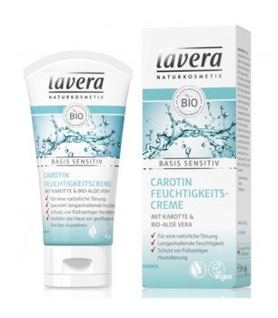 Lavera, tonujący krem nawilżający do każdego typu cery z wyciągiem z bio-aloesu, 50 ml - Lavera