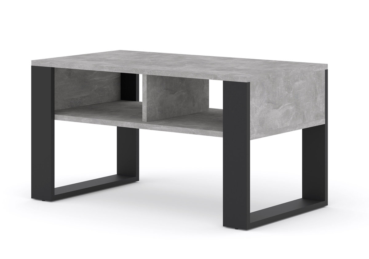Ława stolik kawowy LUCA półka beton - BIM Furniture | Sklep EMPIK.COM