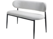 Ławka do jadalni z tkaniny - 110 cm - 