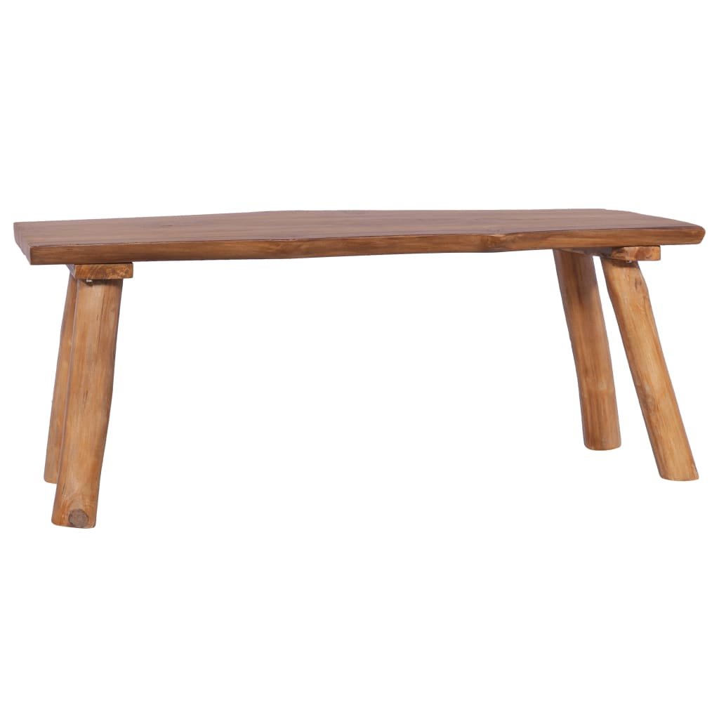 Ławka ogrodowa, 120 cm, lite drewno tekowe