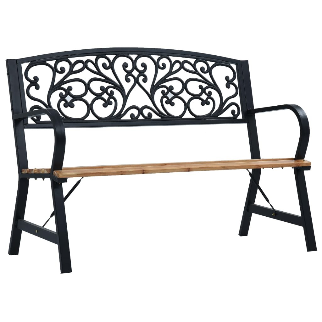 Ławka ogrodowa VidaXL, drewno, 120 cm