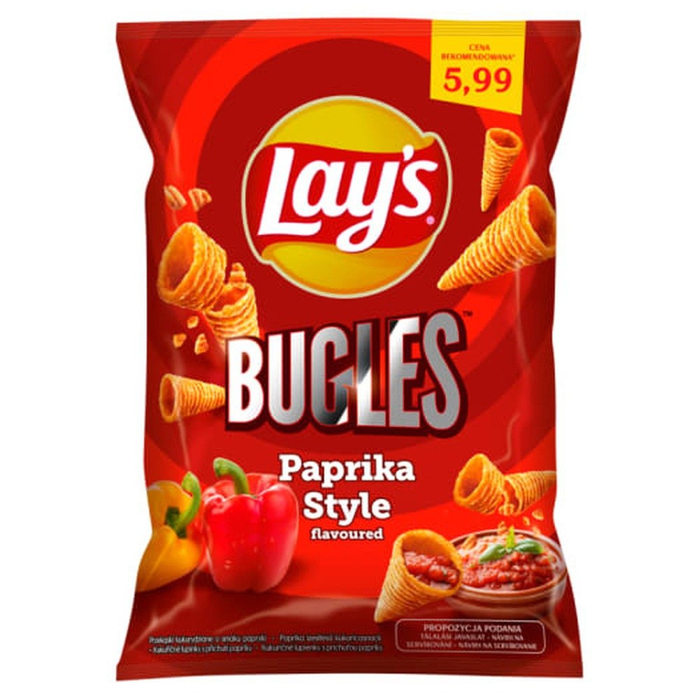 Z Lay Rhol Lay's Bugles kukurydziane o smaku papryki 75 g - Inna marka | Sklep ...