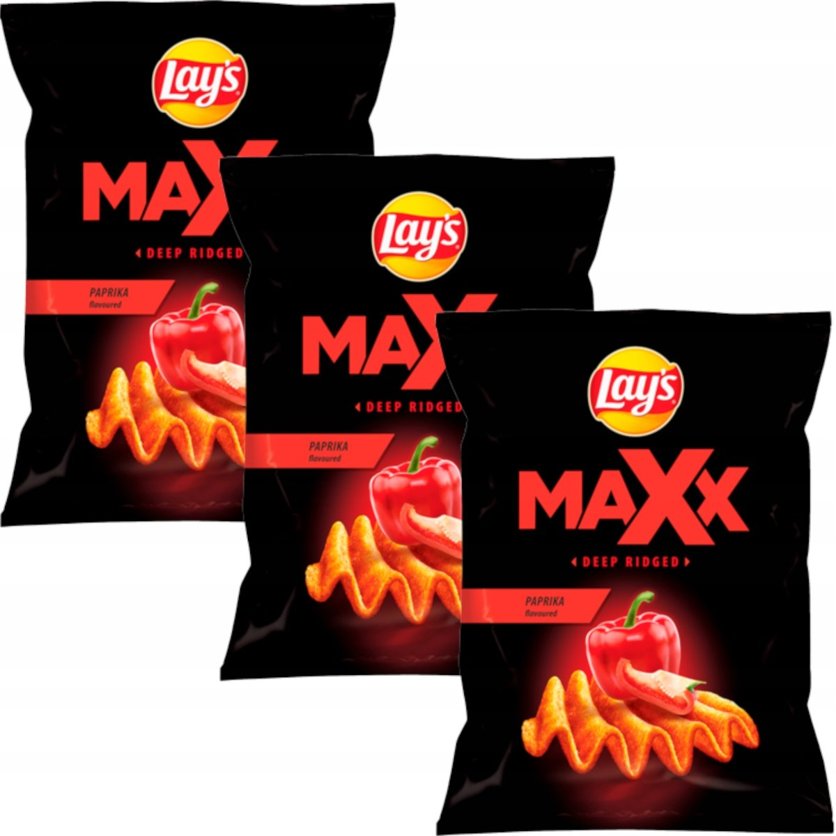 Lays Lays Maxx Paprika Chipsy Ziemniaczane 3x210 G Lays Sklep