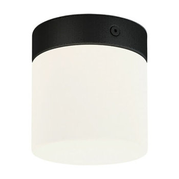 Łazienkowa lampa sufitowa Cayo 8055 szklana tuba biała czarna - Nowodvorski