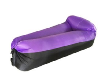 Lazy BAG SOFA łóżko leżak na powietrze czarno-fioletowy 185x70cm - ikonka