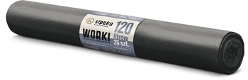 LDPE Worki na śmieci SIPEKO 120L 25szt. CZARNE - Sipeko