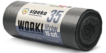LDPE Worki na śmieci SIPEKO 35L 15szt. CZARNE - Sipeko