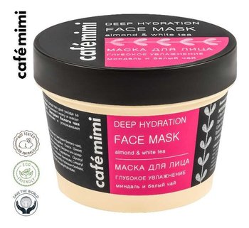 Le Cafe de Beaute Kafe Krasoty, Café mimi, maska do twarzy głębokie nawilżenie, migdał i biała herbata, 110 ml - Le Cafe de Beaute Kafe Krasoty