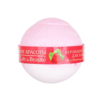 Le Cafe de Beaute, kula musująca do kąpieli Sorbet Truskawkowy, 120 g - Le Cafe de Beaute
