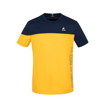 Le coq sportif SAISON 2 Tee SS N°1 M Bleu Nuit / New Optical White 2210373 - S - Le Coq Sportif