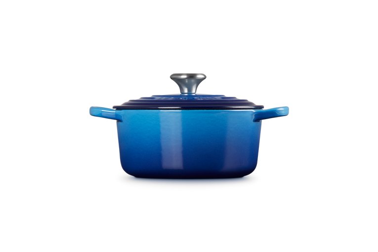 Le Creuset Okrągła Brytfanna 22 cm SIGNATURE azure Le Creuset