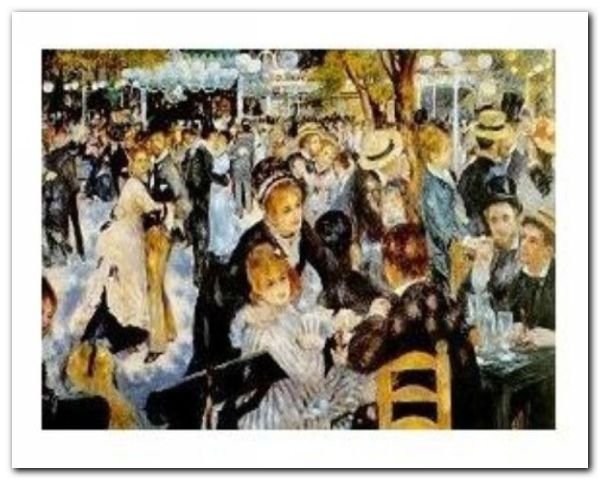 Poster Haute Qualité 40x60 Cm - Reproduction D'affiche Vintage 'Moulin De La Galette' - Marque PostersAndCo - Neuf