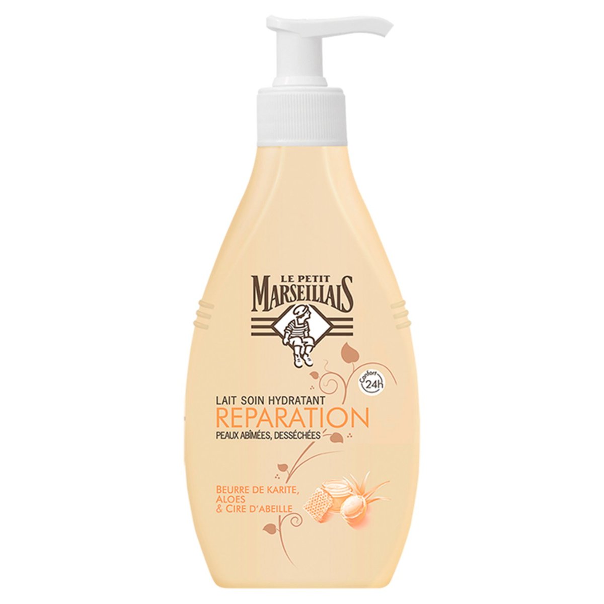 Le Petit Marseillais Reparaturmilch – Mit Sheabutter, Aloe & Bienenwachs, 250 Ml, 3er Pack