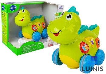 Lean Toys, dinozaur na baterie, świecący - Lean Toys