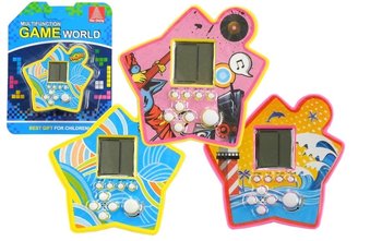 Lean Toys, gra elektroniczna kieszonkowa Tetris Gwiazdka - Lean Toys