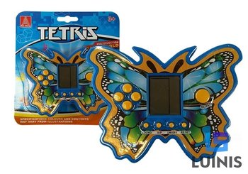 Lean Toys, gra elektroniczna tetris motyl niebieski - Lean Toys