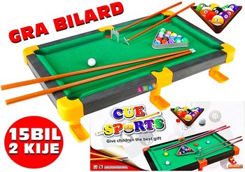 Lean Toys, gra towarzyska Bilard Snooker Stół - Lean Toys