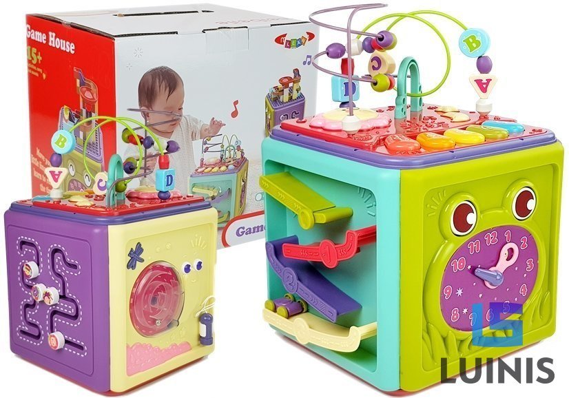 Фото - Інші іграшки LEAN Toys , kostka edukacyjna, labirynt, pianinko z dźwiękiem i światłem 