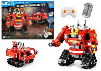 Lean Toys, Robot z Klocków R/C 2.4G 527 el, czerwony - Lean Toys