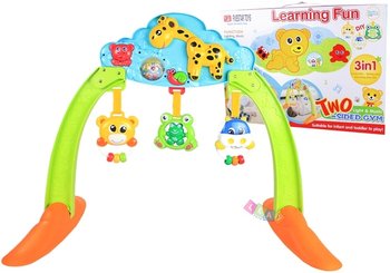 Lean Toys, stolik edukacyjny z grzechotkami Zwierzaki - Lean Toys