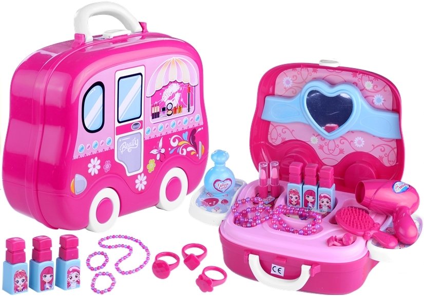 Lean Toys, toaletka na kółkach z akcesoriami