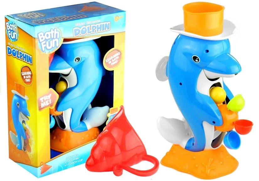 Lean Toys, zabawka do kąpieli Delfin