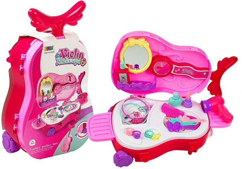 Lean Toys, zabawka edukacyjna Toaletka w walizce na kółkach
