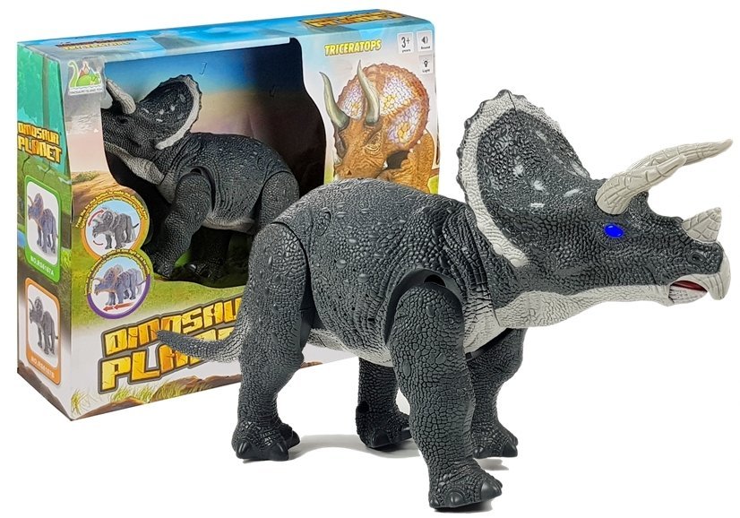 Zdjęcia - Figurka / zabawka transformująca LEAN Toys , zabawka interaktywna Dinozaur Triceratops 