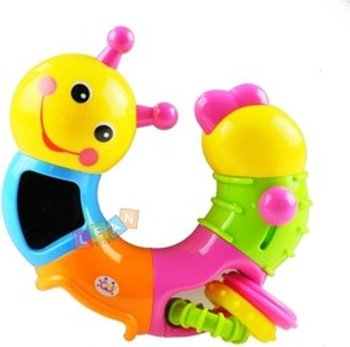Lean Toys, zabawka wielofunkcyjna Grzechotka gąsienica - Lean Toys