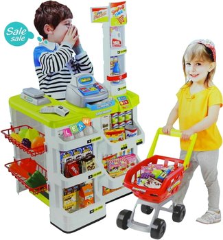 Lean Toys, zestaw Sklep z koszykiem na zakupy - Lean Toys