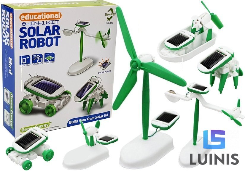 Zdjęcia - Gra planszowa Lean Toys, zestaw solarny edukacyjny 6w1