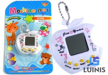 Lean Toys, zwierzątko elektroniczne tamagotchi kultowe białe - Lean Toys