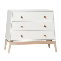 LEANDER - komoda LUNA™, biała/dębowa LEANDER