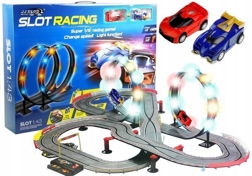Leantoys Tor Wyscigowy Slot Cars Zestaw Lean Toys Sklep Empik Com