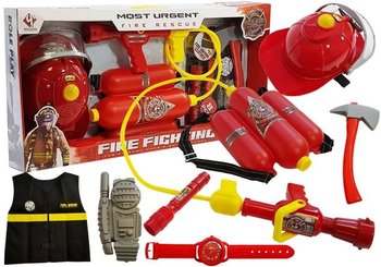 LEANToys, zestaw strażacki z akcesoriami - Lean Toys