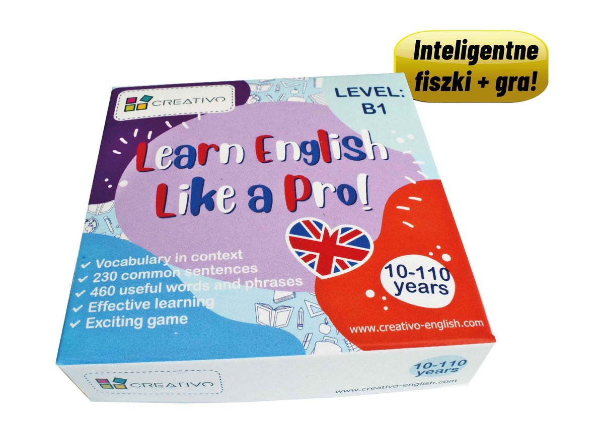 Learn English Like a Pro. Inteligentne fiszki. Poziom B1