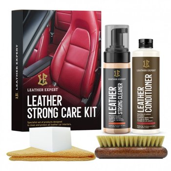 LEATHER EXPERT STRONG CARE KIT 200ML+250ML - ZESTAW DO CZYSZCZENIA I PIELĘGNACJI SKÓRY LE-18-2STR - Leather Expert