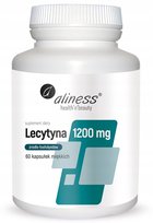 Lecytyna 1200 mg Suplement diety Żródło choliny i fosfolipidów || Aliness