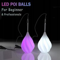 LED Poi Balls Zestaw Ładowanie USB, Świecące w Nocy LED PIĘKNE Inny producent