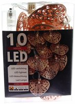 LED SERCA GIRLANDA ŚWIETLNA 10 LAMPEK LED BATERIE