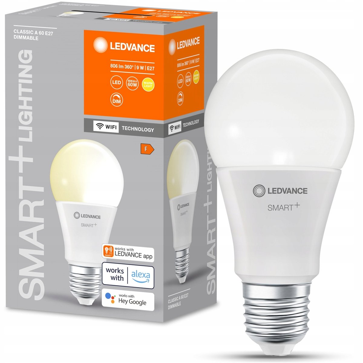 LEDVANCE SMART+ WiFi Classic ściemnialna E27 806lm - Ledvance | Sklep ...