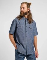 LEE 101 SS WORKER SHIRT RINSE CHAMBRAY 112364203 S