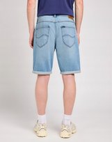 LEE 5 POCKET SHORT SOLID BLUES 112350162 W30