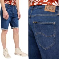 Lee 5 POCKET SHORT Springfield KRÓTKIE SPODENKI JEANSOWE SZORTY DżINS W32