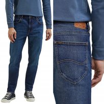 Lee Austin Regular Tapered Hero Indigood Super Wytarty Ciemny Dżins W32 L34 LEE