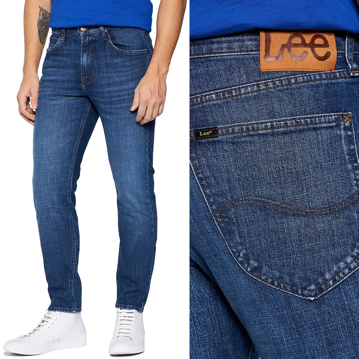 Lee AUSTIN REGULAR TAPERED Mid Blue Grass KLASYCZNE ZW ANE D INS W32 L32 LEE Moda Sklep EMPIK.COM