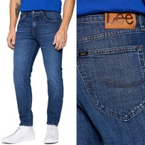Lee AUSTIN REGULAR TAPERED Mid Blue Grass KLASYCZNE ZWĘŻANE DżINS W32 L34 LEE