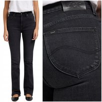 Lee BREESE BOOT bootcut czarne rozszerzane damskie spodnie jeansowe W32 L31 LEE