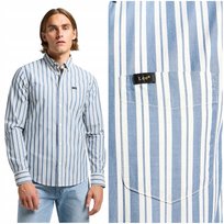 Lee BUTTON DOWN Orion Stripe klasyczna koszula bawełniana męska w paski XXL LEE